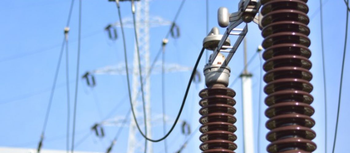 power-lines-with-blue-sky-picture-id508160262